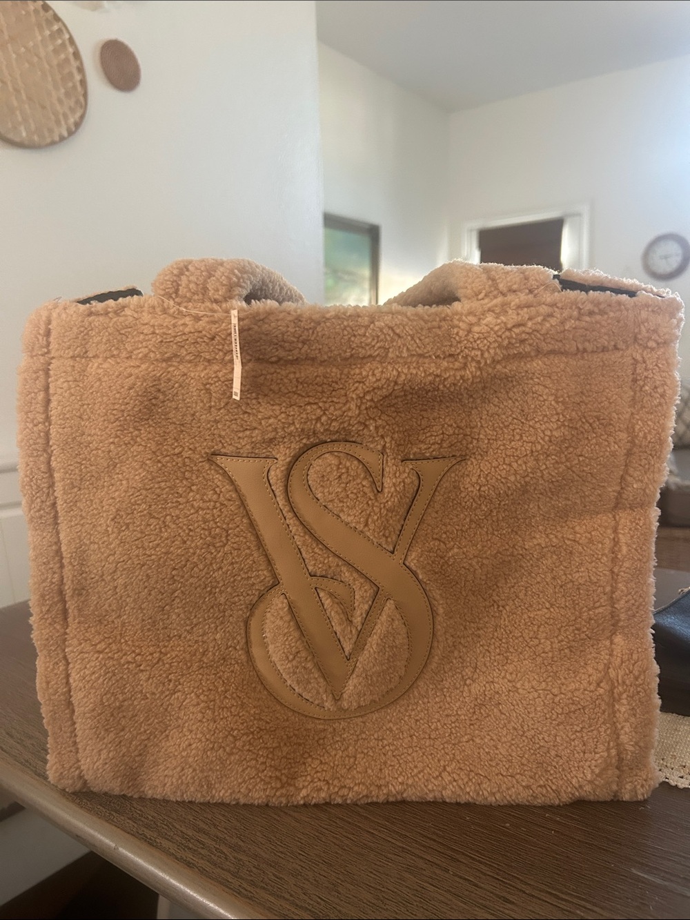 Victoria's Secret Tan Sherpa Tote